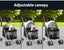 Pawz Pet Stroller Dog Cat Large Carrier Travel Pushchair Foldable Pram 4 Wheels Carousel 3