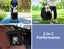 Pawz Pet Stroller Dog Cat Cage Carrier Travel Pushchair Foldable Pram Black Carousel 3