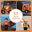 Bopeep Toy Train Set Track DIY Wooden Thomas Miniature Magnetic Trains Xmas Gift Carousel 6