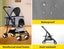 Pawz Large Pet Stroller Dog Cat Travel Carrier Pram Foldable Pushchair Outdoor Carousel 9