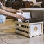 Crosley Twin Pack Vinyl Lp Record Storage Crate Natural Wood Storage Boxes Carousel 3