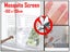 PTN WHITE 1.3x1.5m Anti mosquito Net Fly screen Bug Mesh Insect Self-adhesive Carousel 1