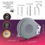 12/15m Adjustable Clothesline Freely Retractable Telescopic Punch-free Bo CHK12N Carousel 3