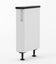 Base cabinet 150mm wide - Melamine White Carousel 1