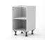 500mm wide Base cabinet - Melamine White Carousel 2