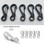 Mini Carabiner Clips Camping Gadgets Tiny Alloy Spring Snap Hook Carousel 3