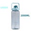 NEW 2L Water Bottle BPA-Free Drink Bottle with Straw Carousel 4