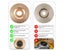 3PCS Rotary Burr Rasp Set Angle Grinder Wood Carving disc Carousel 6