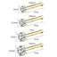 ZS 18/20G 925 Sliver Nostril Piercings Gold Plated Nose Studs Shiny Zirco CHK12N Carousel 8