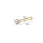 ZS 18/20G 925 Sliver Nostril Piercings Gold Plated Nose Studs Shiny Zirco CHK12N Carousel 11