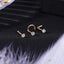 ZS 18/20G 925 Sliver Nostril Piercings Gold Plated Nose Studs Shiny Zirco CHK12N Carousel 14