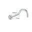 ZS 18/20G 925 Sliver Nostril Piercings Gold Plated Nose Studs Shiny Zirco CHK12N Carousel 15