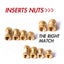 Brass Heat Insert Nut Assortment Set Hot Melt Nutinsert Thread Carousel 5