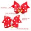 Dog Hair Bows With Rubber Bands Crystal Rhinestone For Long Hair Small Dog Cat Carousel 3