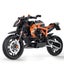 High-tech Classic Motorcycle Building Model Blocks Motor City Racer Carousel 1