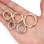 10Pcs/lot Metal O Ring Spring Clasps Openable Round Carabiner Carousel 4