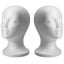 Female White Deflection Head Polystyrene Styrofoam Foam Head Model Stand CHK12N Carousel 2