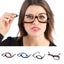 Magnifying Glasses Rotating Makeup Reading Glasses Folding Eyeglasses Cos CHK12N Carousel 2