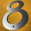120mm Floating Stainless Steel House Numbers Outdoor Address Signs Metal CHK12N Carousel 5