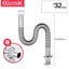Stainless Steel Kitchen Sink Drain Pipe Long Deodorant Plug for Sink Drai CHK12N Carousel 4