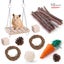 Combination Hamsters Rabbit Rat Toys Hamster Toys Set Pet Rabbit Guinea P CHK12N Carousel 14