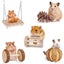 Combination Hamsters Rabbit Rat Toys Hamster Toys Set Pet Rabbit Guinea P CHK12N Carousel 18