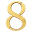 Golden 10cm Exterior House Number for Home Apartment Door Numbers Outdoo CHK12N Carousel 10
