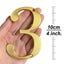 Golden 10cm Exterior House Number for Home Apartment Door Numbers Outdoo CHK12N Carousel 12