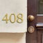 Golden 10cm Exterior House Number for Home Apartment Door Numbers Outdoo CHK12N Carousel 16