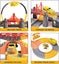 OR TU TU Construction Race Track Car Toys Set Carousel 10