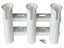 3 Fishing Rod Holder - Vertical Tube Rack - White Carousel 1