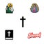 5pcs Set Christians Croc Charms for Women Men Jesus Croc Accessory for Ki CHK12N Carousel 7
