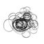 50PCS 2/3/4mm Universal Mix Cassette Tape Machine Belts Assorted Common D CHK12N Carousel 5