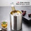 Ice Bucket 1.6L Straight Double Layer Stainless Steel Ice Bucket Bar Beer and Re Carousel 1