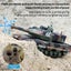 Remote Control Tank for Boys,RC Tank,Alloy Material with Smoke Effect, Lights &# Carousel 9