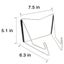 Book Display Stand Textbook Stands Collapsible Metal Bookstand Easel Display Hol Carousel 5