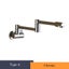 Brushed Gold Kitchen Faucet Wall Mount Bathroom Basin Faucet Cold Water W CHK12N Carousel 3