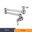 Brushed Gold Kitchen Faucet Wall Mount Bathroom Basin Faucet Cold Water W CHK12N Carousel 8
