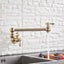 Brushed Gold Kitchen Faucet Wall Mount Bathroom Basin Faucet Cold Water W CHK12N Carousel 9