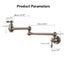 Brushed Gold Kitchen Faucet Wall Mount Bathroom Basin Faucet Cold Water W CHK12N Carousel 13