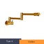 Brushed Gold Kitchen Faucet Wall Mount Bathroom Basin Faucet Cold Water W CHK12N Carousel 14