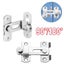 Door Lock 90 Degree Barn Bolt Cast Stainless Steel Hook Latch Window Cabi CHK12N Carousel 2