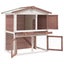 Outdoor Rabbit Hutch 3 Doors Wood Small Animal Cages & Hutches Carousel 3