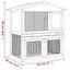 Outdoor Rabbit Hutch 3 Doors Wood Small Animal Cages & Hutches Carousel 6