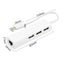 TYPE-C to RJ45 Lan Network Card 4 in 1 USB 2.0 Hub For Laptop Adapter Com CHK12N Carousel 3