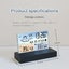 New Transparent Weather Station Glass Colour Screen Thermometer Hygromete CHK12N Carousel 7