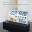 New Transparent Weather Station Glass Colour Screen Thermometer Hygromete CHK12N Carousel 12