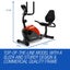 Magnetic Recumbent Exercise Bike Fitness Cycle Trainer with Lcd Display Carousel 6
