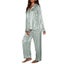 Women Pajama Sets Long Sleeve Top Trousers Silk Home Suit Spring Loose Co CHK12N Carousel 12