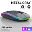 Rechargeable Bluetooth Wireless Mouse with 2.4GHz USB RGB 1600DPI Mouse f CHK12N Carousel 4